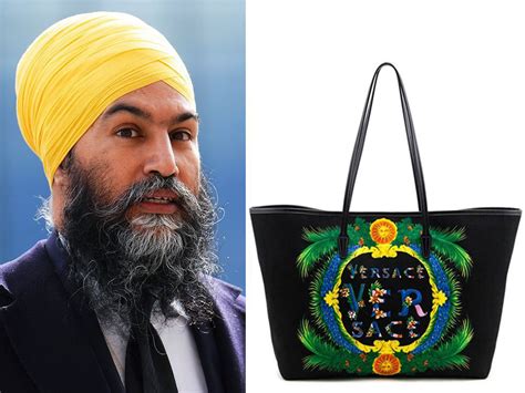 jagmeet singh versace bag|jagmeet singh model.